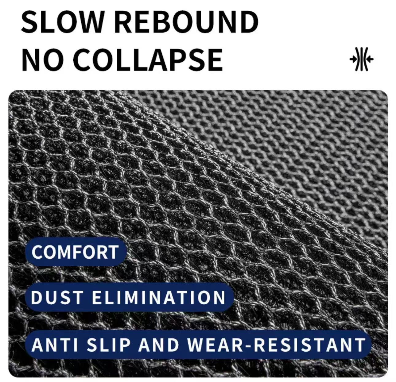 Sub-equip TFM-12K, Commercial Carpet Floor Mat-9.6" × 18" Black & Grey