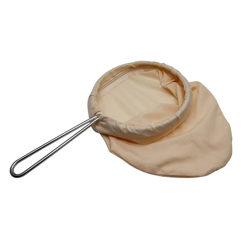 Filtre à thé en filet avec poignée en acier inoxydable