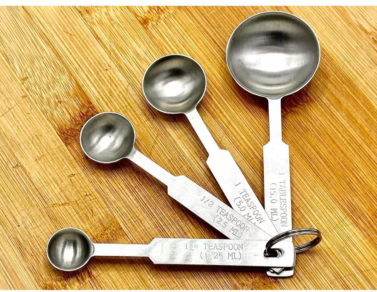 Chefco, Set of Four Stainless Steel Measuring Spoons (SMC-8140)