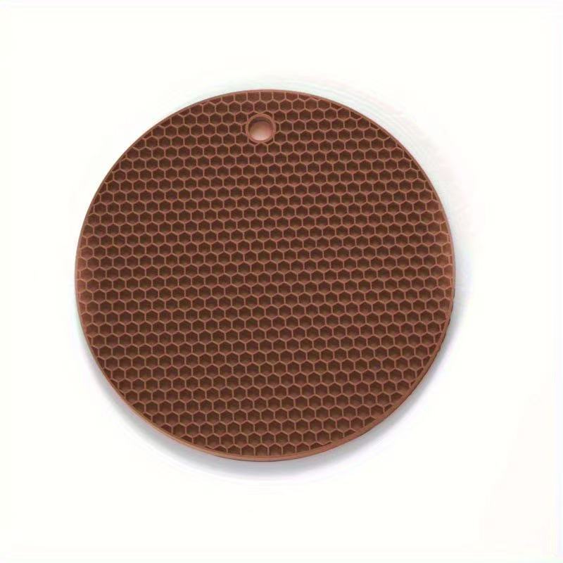 Chefco, PP-7,  7 Inch Premium Heat Resistant Silicone Trivets For Hot Dishes Protect with honeycomb hot pad
