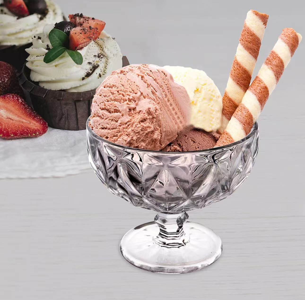 Chefco, IC97LX, Ice Cream Glass Bowl, 300ml