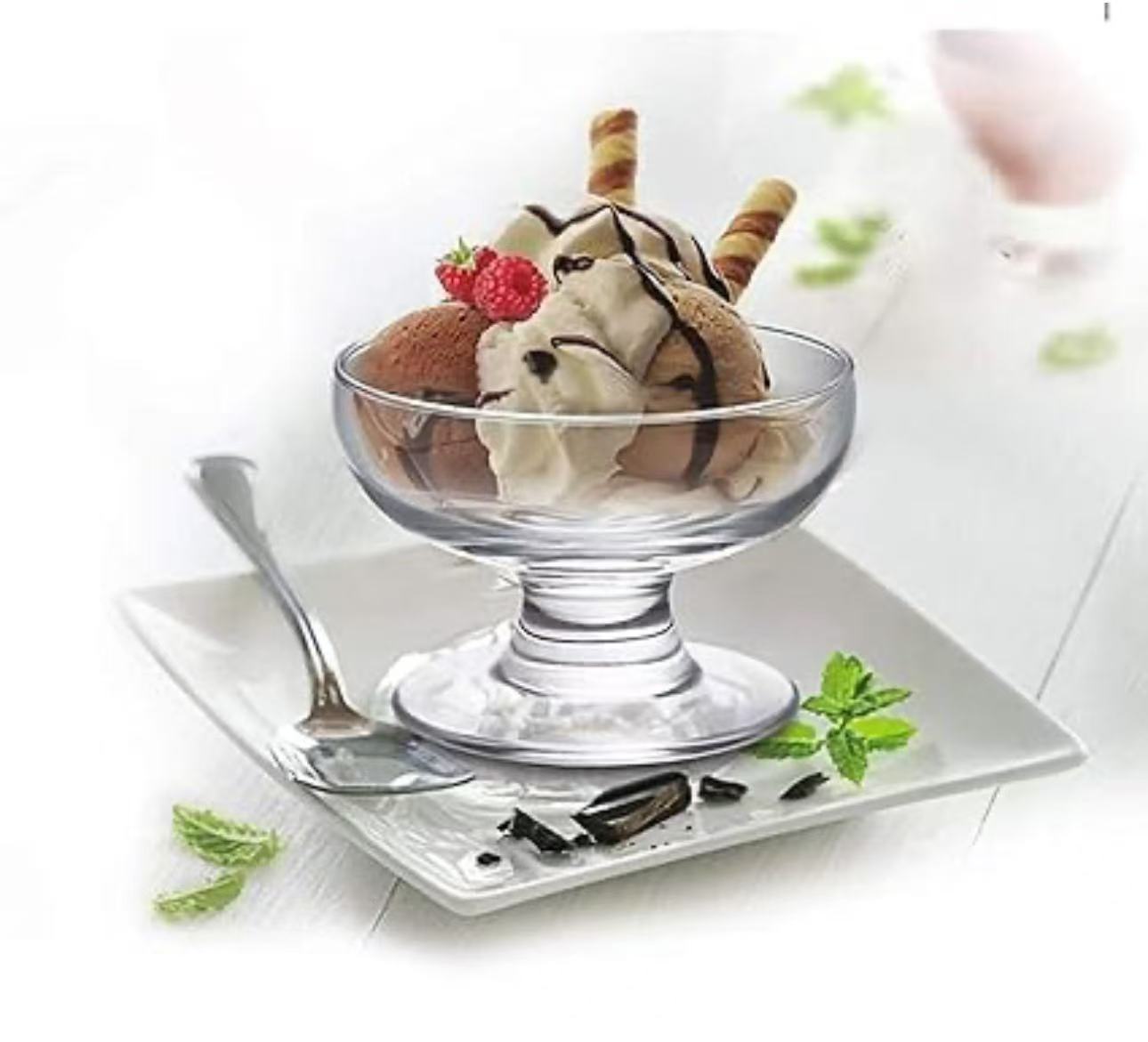 Chefco, G3901, 129 ml /4.4oz Mini Coupe footed bowl, 12 pcs