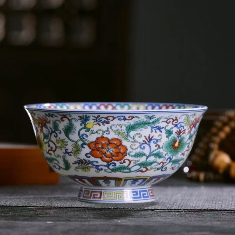 Chefco, 7 "Chinese Ancient Palace Style Porcelain Rice Bowl (PTC00313)
