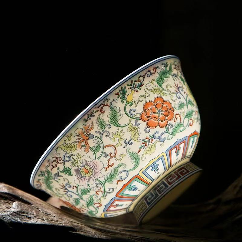 Chefco, 7 "Chinese Ancient Palace Style Porcelain Rice Bowl (PTC00313)
