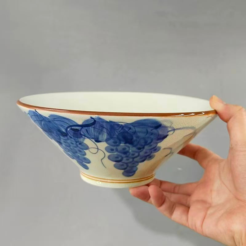 Chefco, 8.3" Grape Vine Ceramic Wide Bowl (PTC00316)