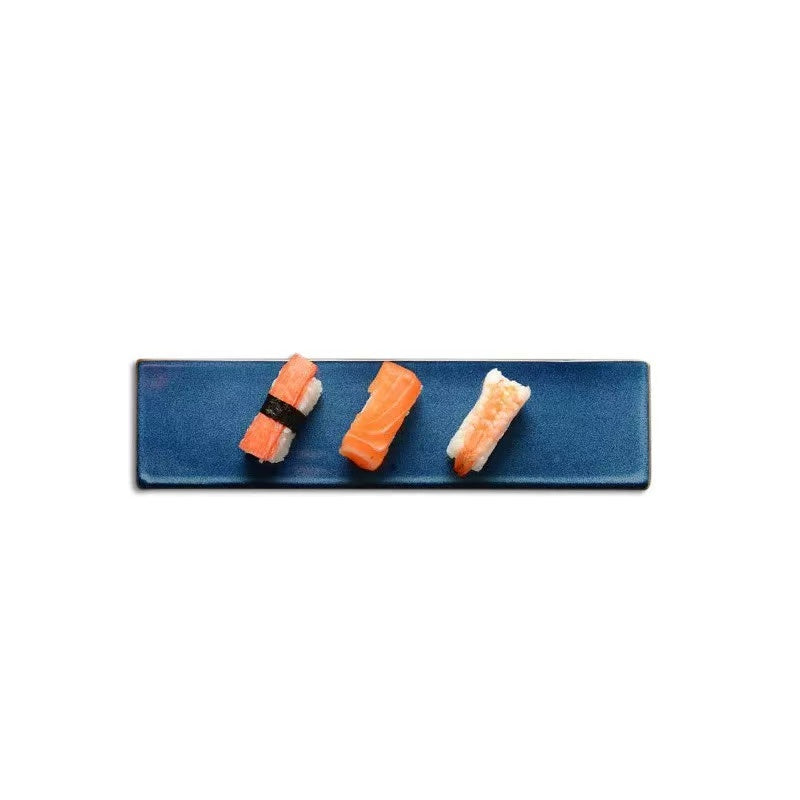 Chefco, 13" Rectangular Blue Sushi Plate (JS3309B)