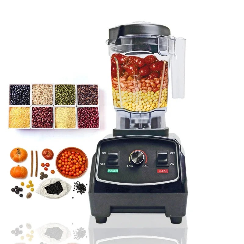 64oz Commercial Blender with Push Button & Knob Control (HS-203) - Chefcoca