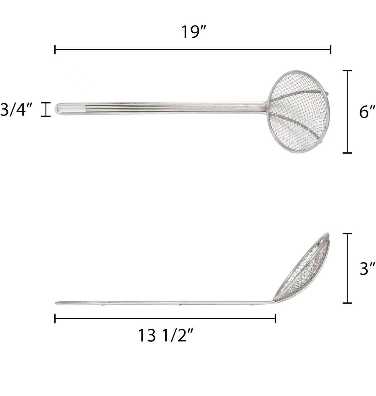 Chefco, MS-6R, Wire Skimmer, Nickel-Plated - 6" Dia
