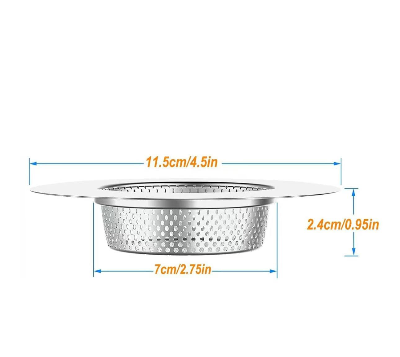 SIK-3 - Crépine d'évier 3" en acier inoxydable