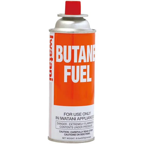 Iwatani Butane Canister Fuel (8oz x 4), In stock pick up only.