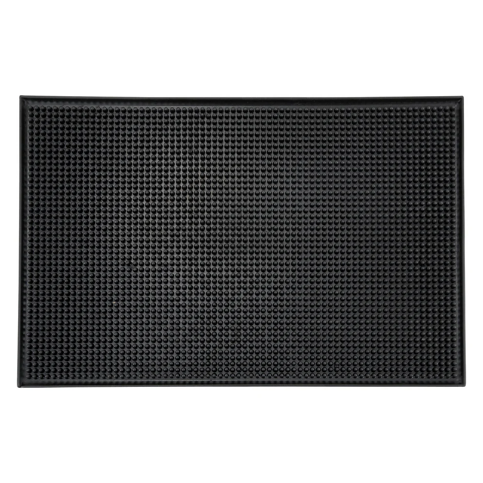 BM-1812K - Bar Service Mat, 18" x 12" - Black - Chefcoca