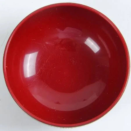 3.2" Dia Red Miso Soup Bowl,96mm Dia, 68mm High,270cc,47g, Made in Japan