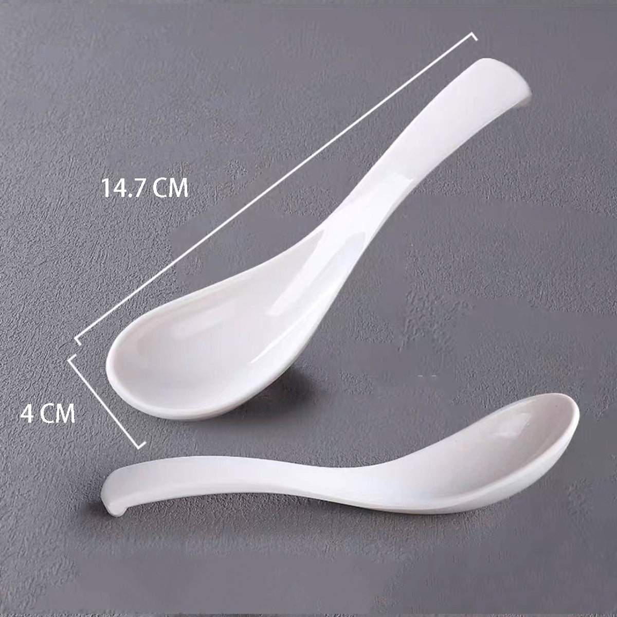 Melamine White Soup Spoon (8206/09027W)