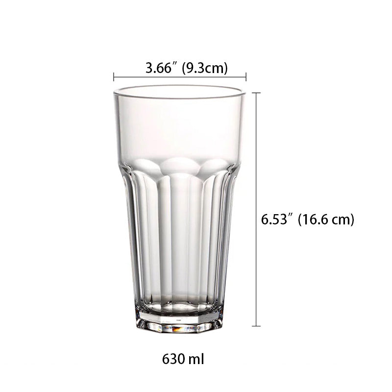 Polycarbonate Etched Water Glass/Tumbler , Clear(13.5-21oz)