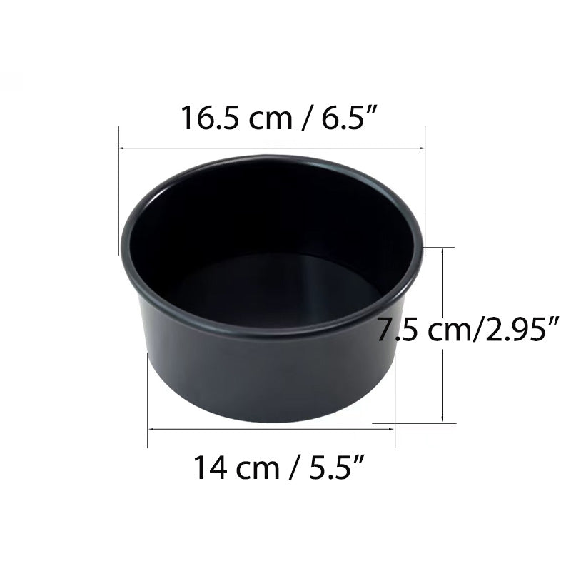 Chefco, 6" Non stick aluminized Round Cake Pan with loose bottom (8607)