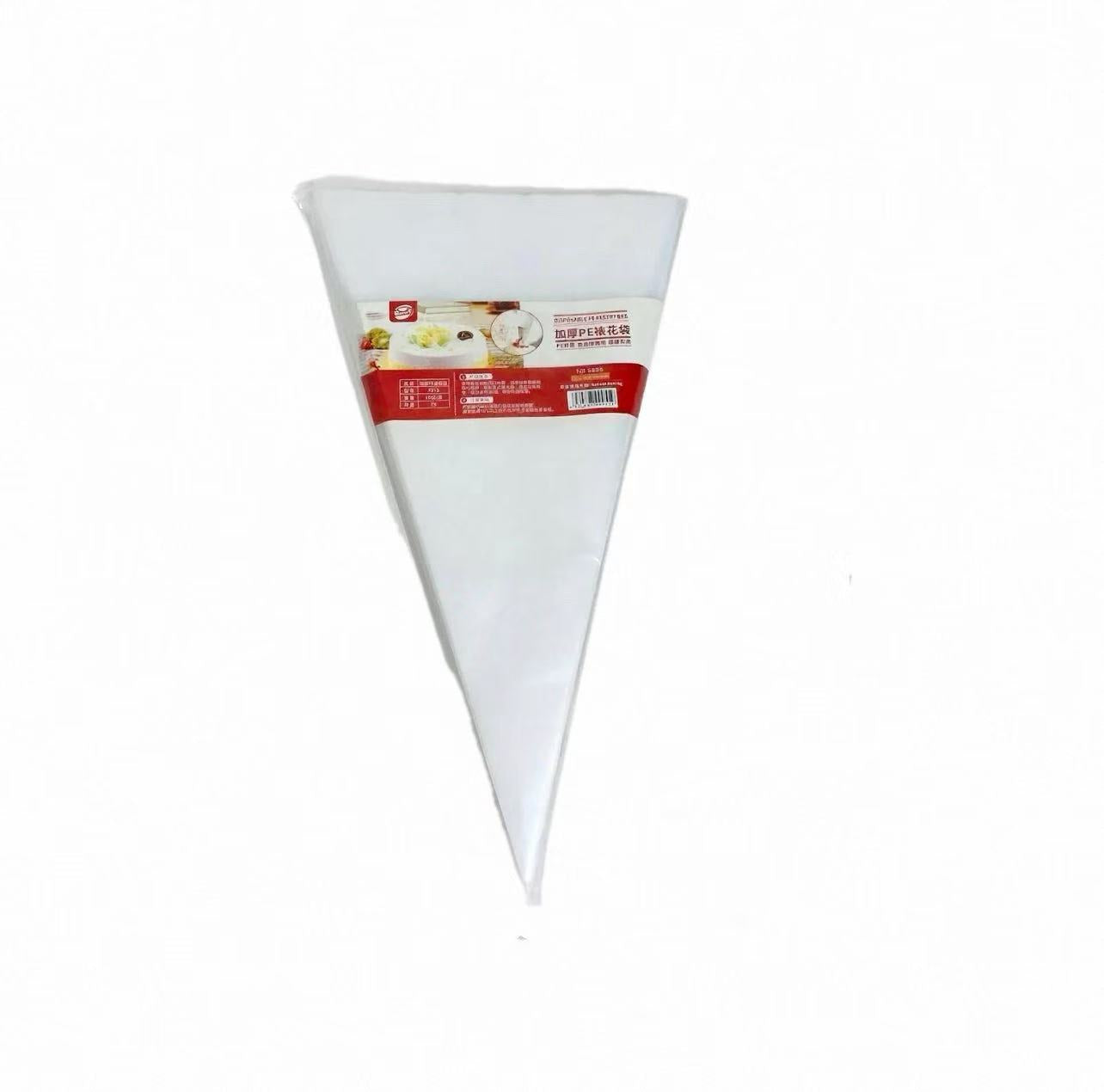 CHEFCO,9956-12,Disposable Clear Plastic Piping Pastry Bag (100 pieces, 12" Length) - Chefcoca