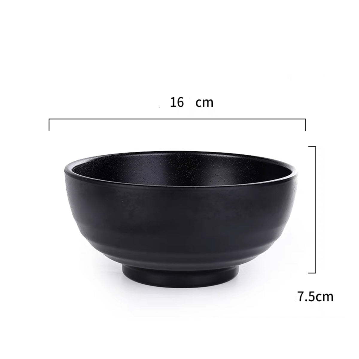 Black Melamine Udon Noodle Bowl (A1206-A1207) - Chefcoca