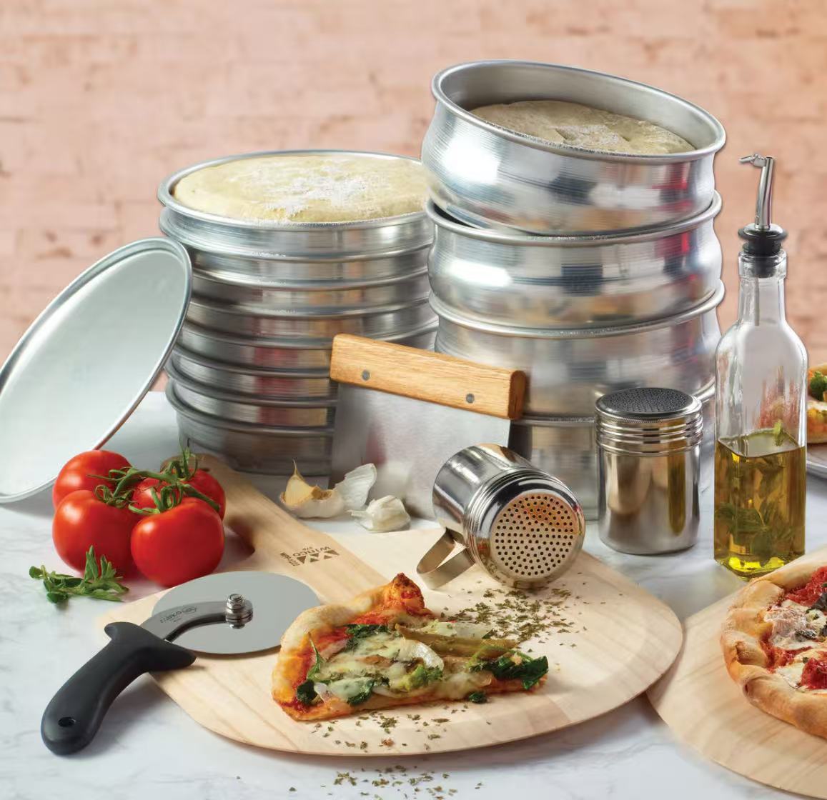 ALDP-48 - Stackable Dough Pan, Aluminum - 48 oz