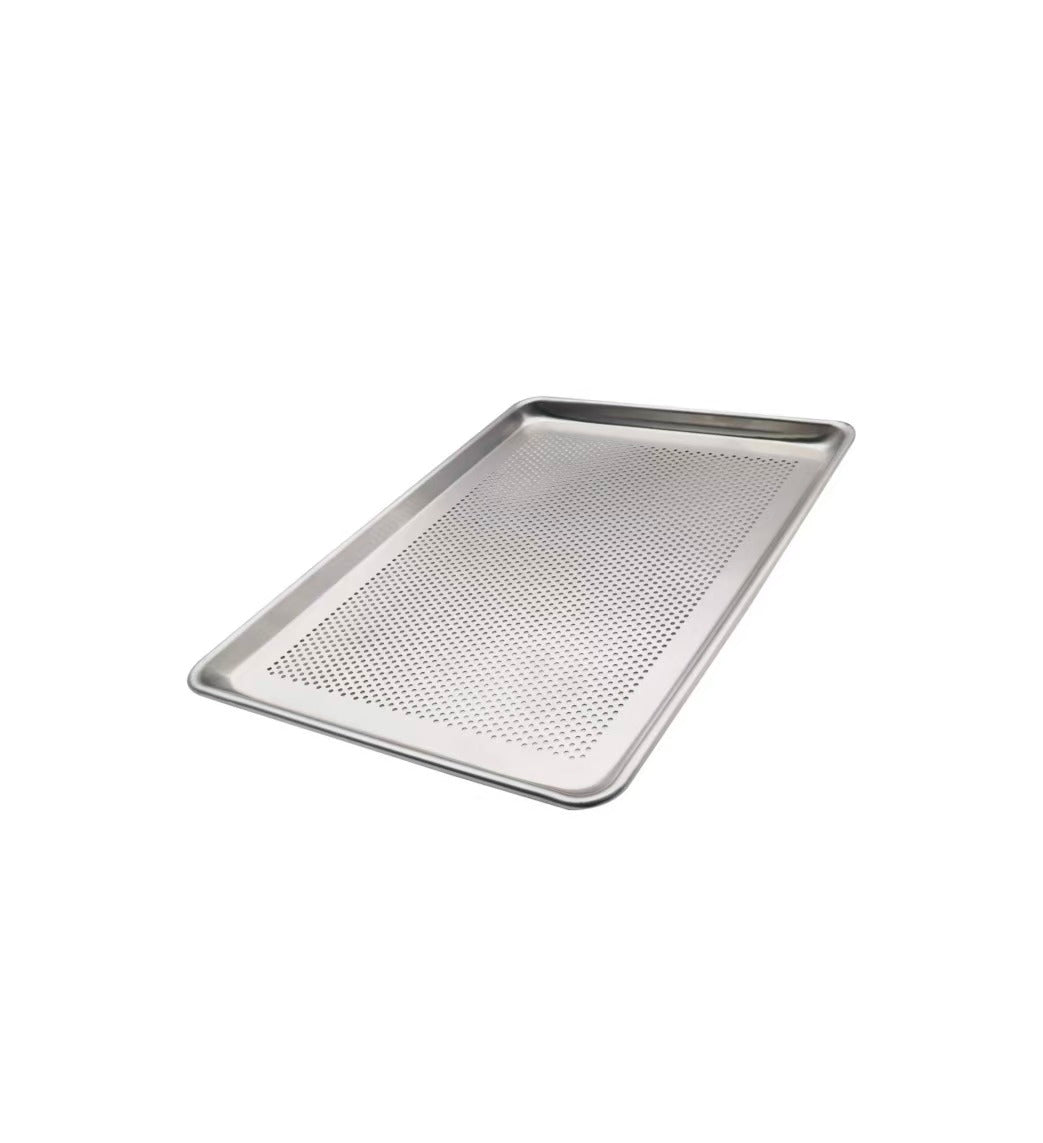 ALSP-1318P, Aluminum Sheet Pan - Perforated,  1/2-Size Sheet, 13"x 17.75"x1"D - Chefcoca