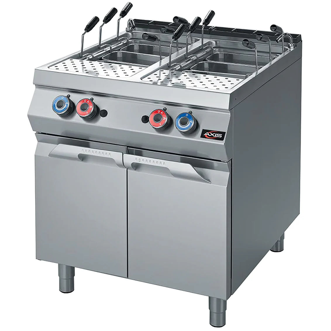 Axis AX-GPC-2 Gas Pasta Cooker & Re-Thermalizer with 80 Litre Capacity - Chefcoca