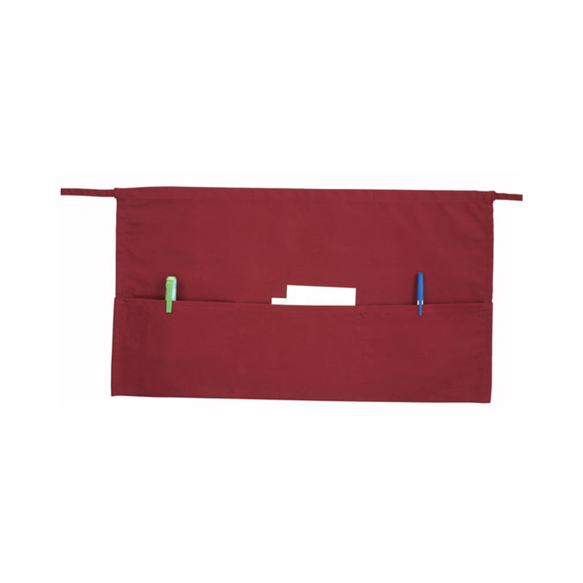 BAS-2112R, 21" x 12", 3-Pocket Waist Apron, Burgundy