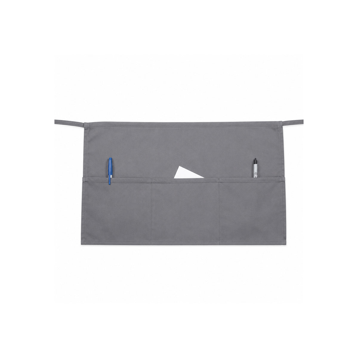 BAS-2112SG, 21"x 12", 3-Pocket Waist Apron, Silver Gray