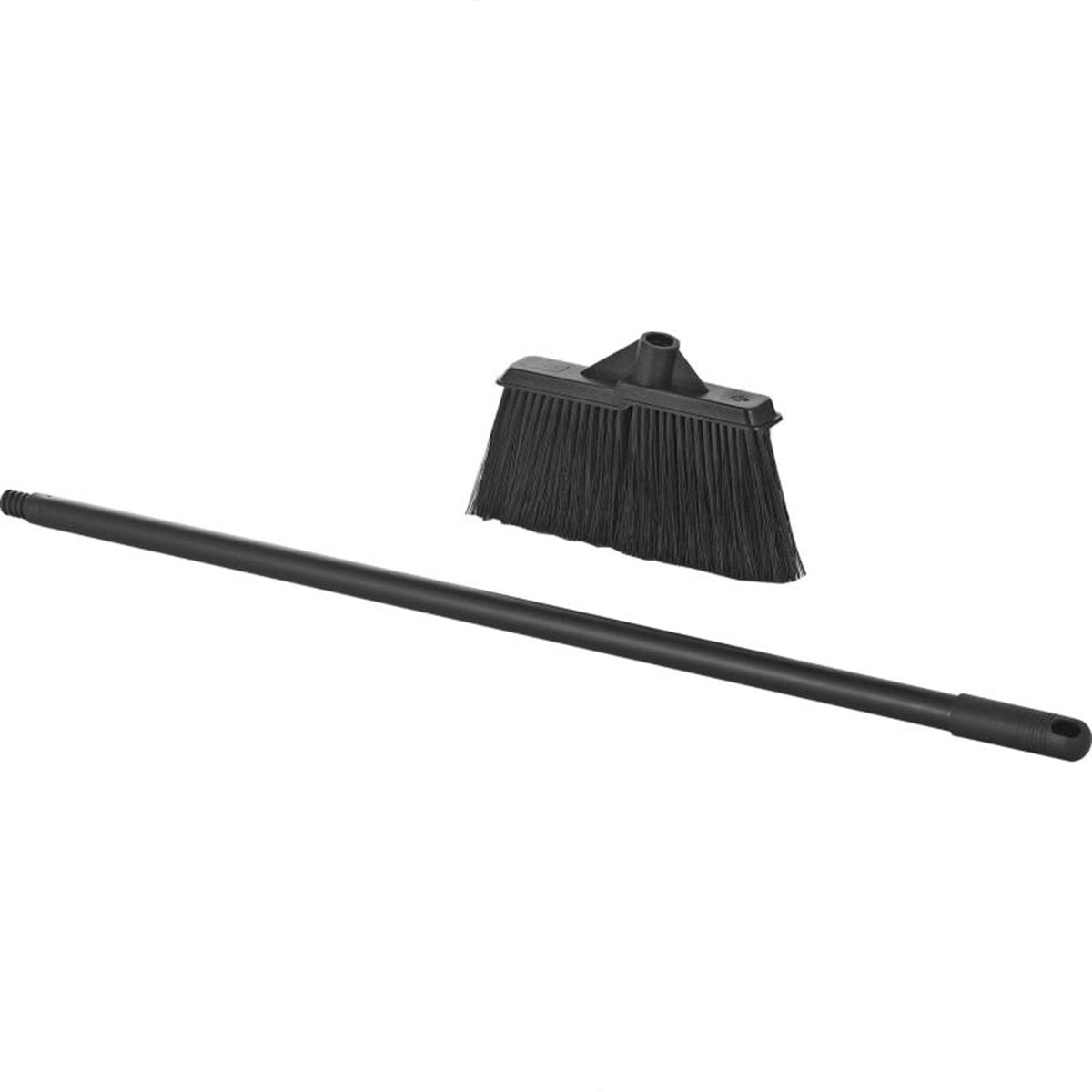 PVC 9"W Lobby broom, Black