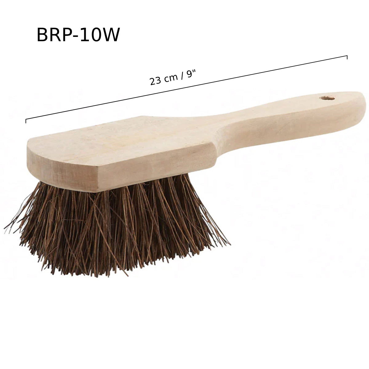 Pot Brush, Wooden Handle w/Coir Bristles, 10" (BRP-10W) - Chefcoca