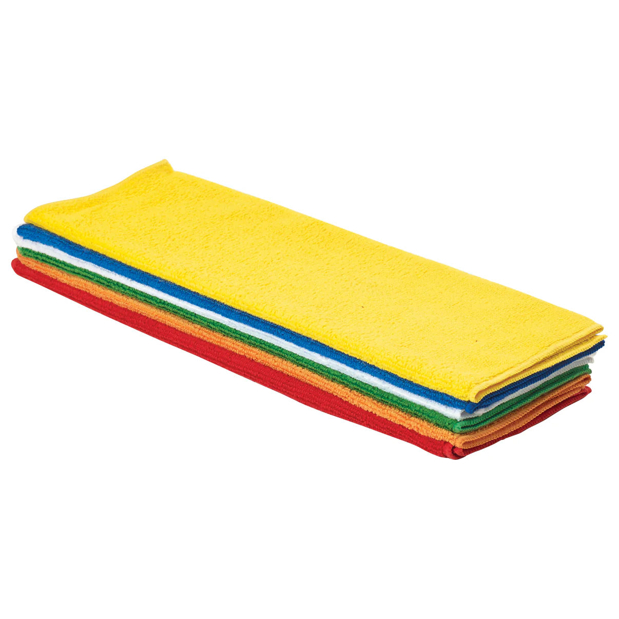 BTM-16AC - Microfiber Towel, 16" x 16", 6 Pack - Assorted