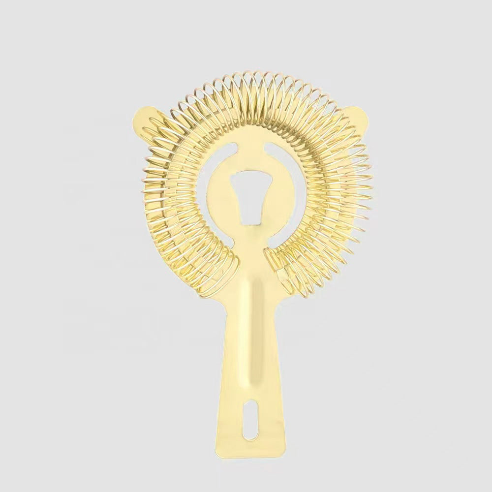 Chefco, 2-Prongs Stainless Steel Bar Strainer,gold (BST-2G)