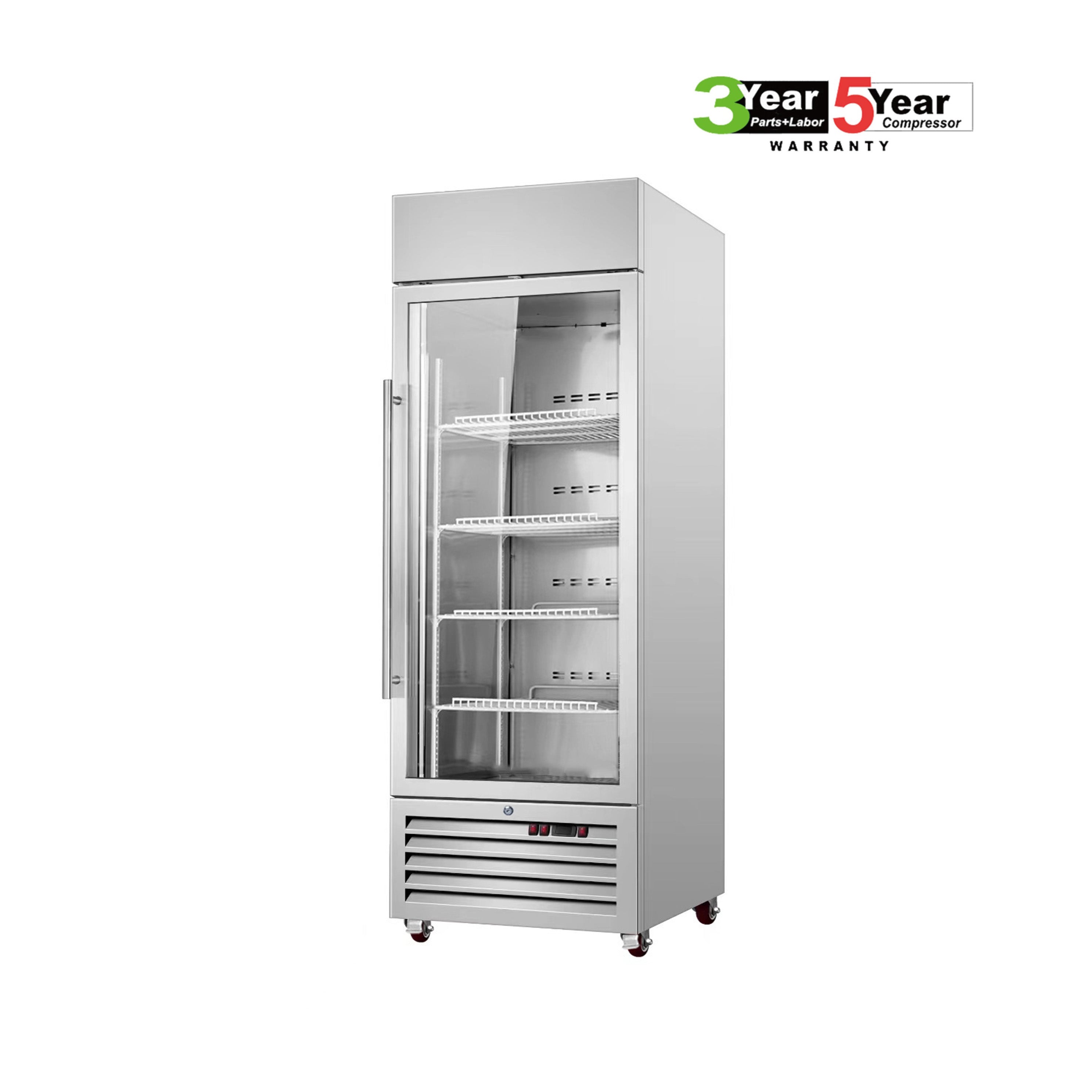 Sub-Equip, 23" Glass Single Door Reach-In Refrigerator (C-13RG)