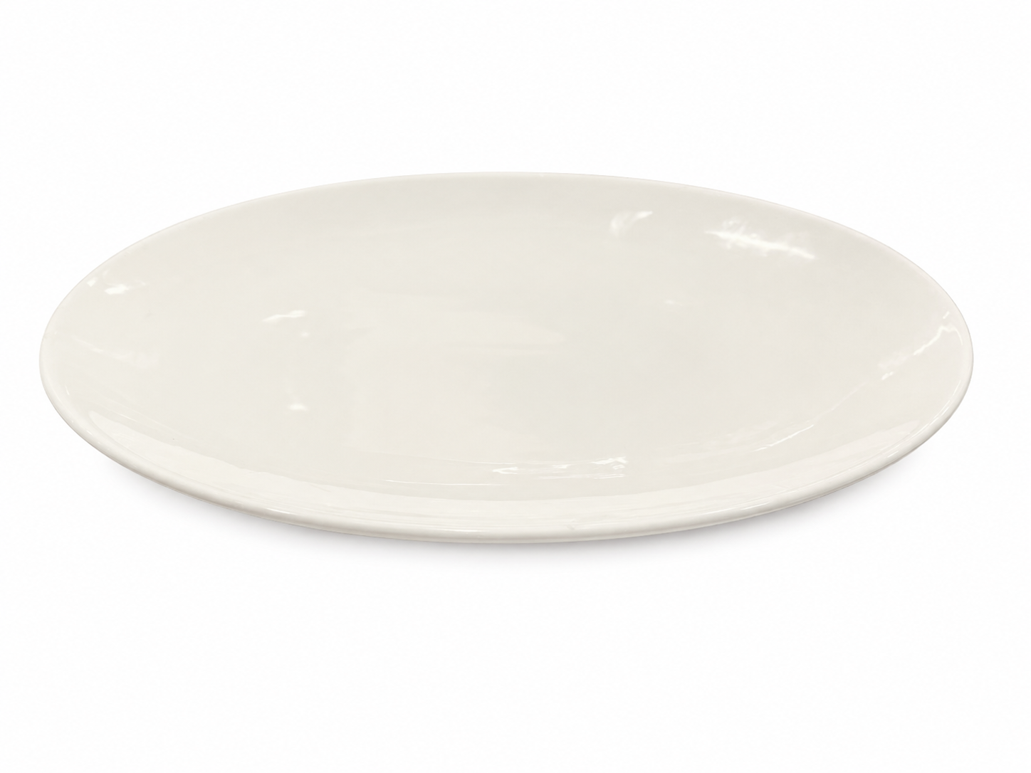 C210-163N, 16" Cameo Imperial White  Coupe Oval Platter-Ceramic