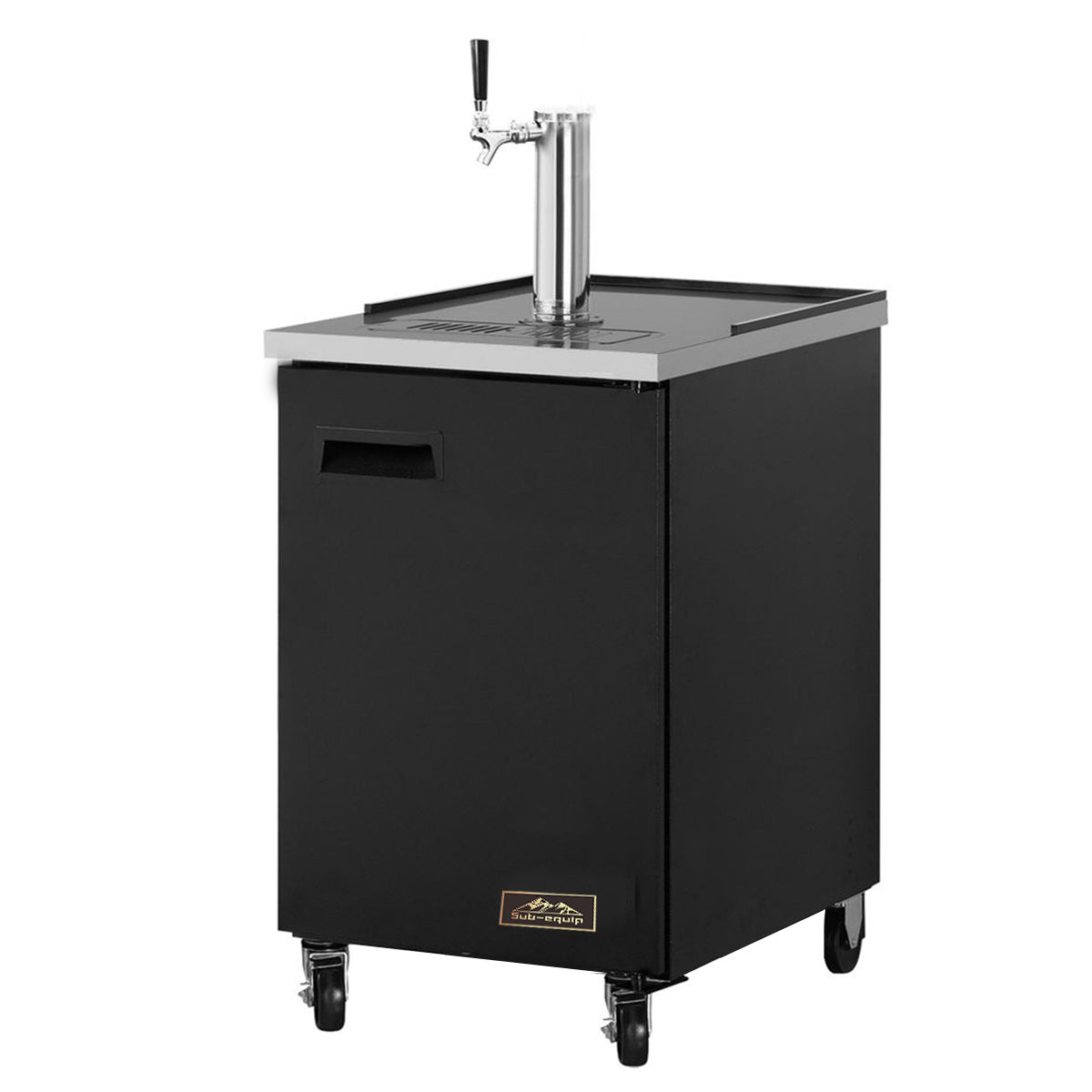 24" Beer Dispenser with 1 Keg Capacity & 1 Door, 24.1"x29.9"x33.9"