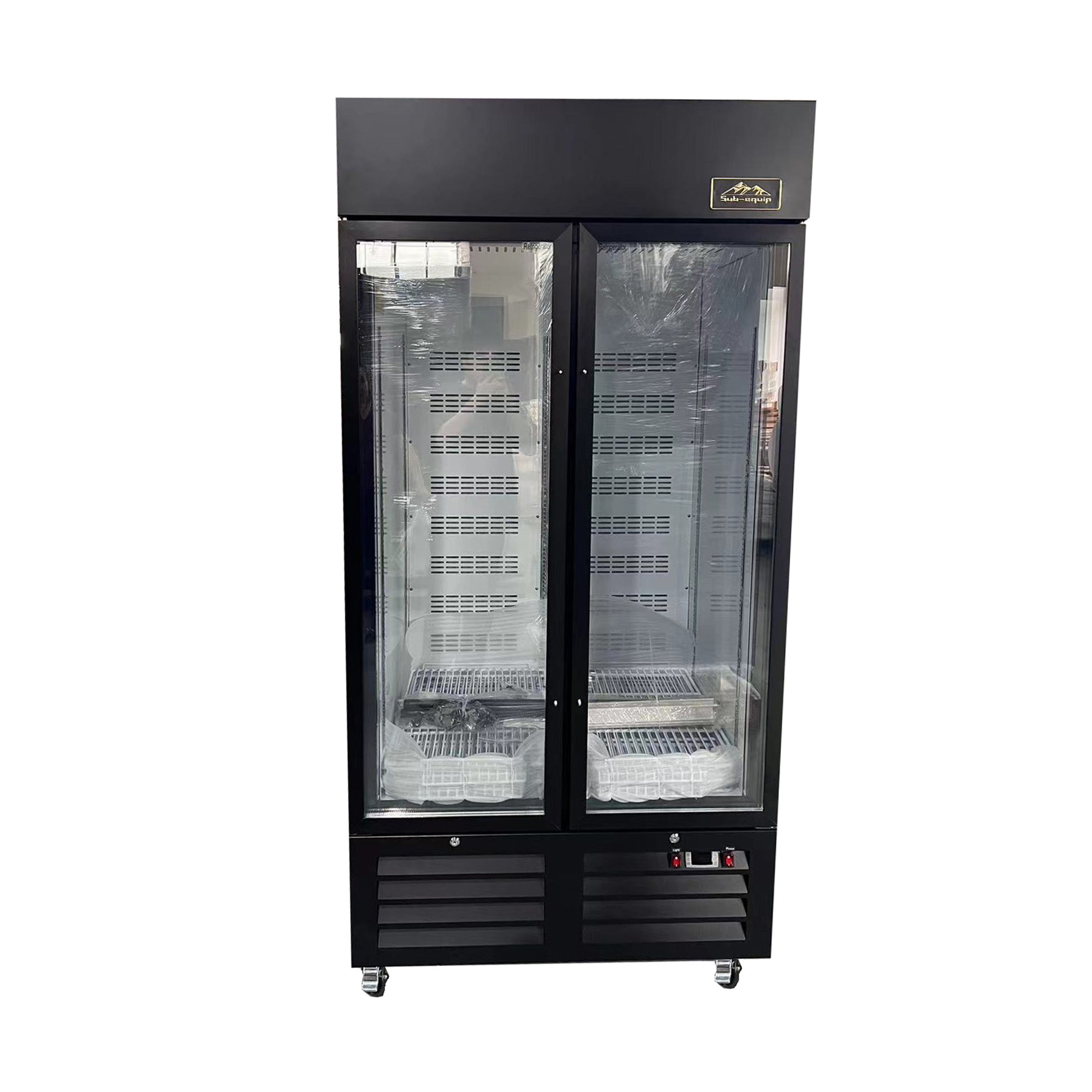 Sub-equip,CDM-B36SR 39" Sliding Glass Door Cooler/ Refrigerated Merchandiser with LED Lighting