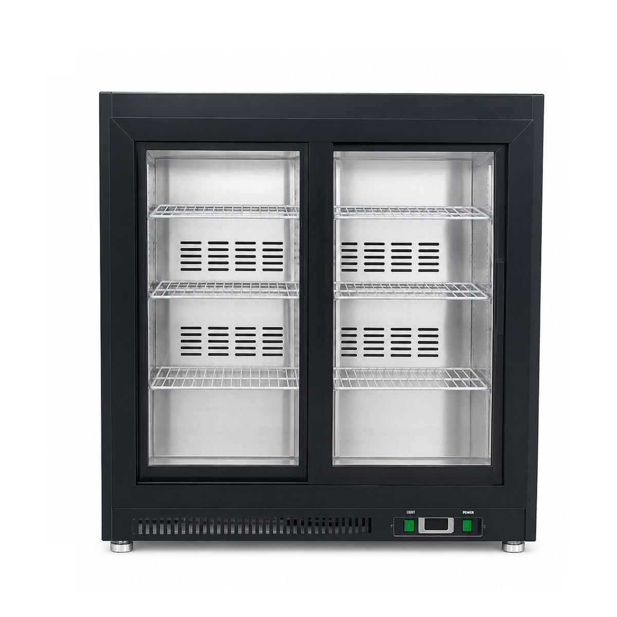 Sous-équipement, vitrine réfrigérée à double porte vitrée battante de 48 pi³ avec éclairage LED (CDM-B48R)