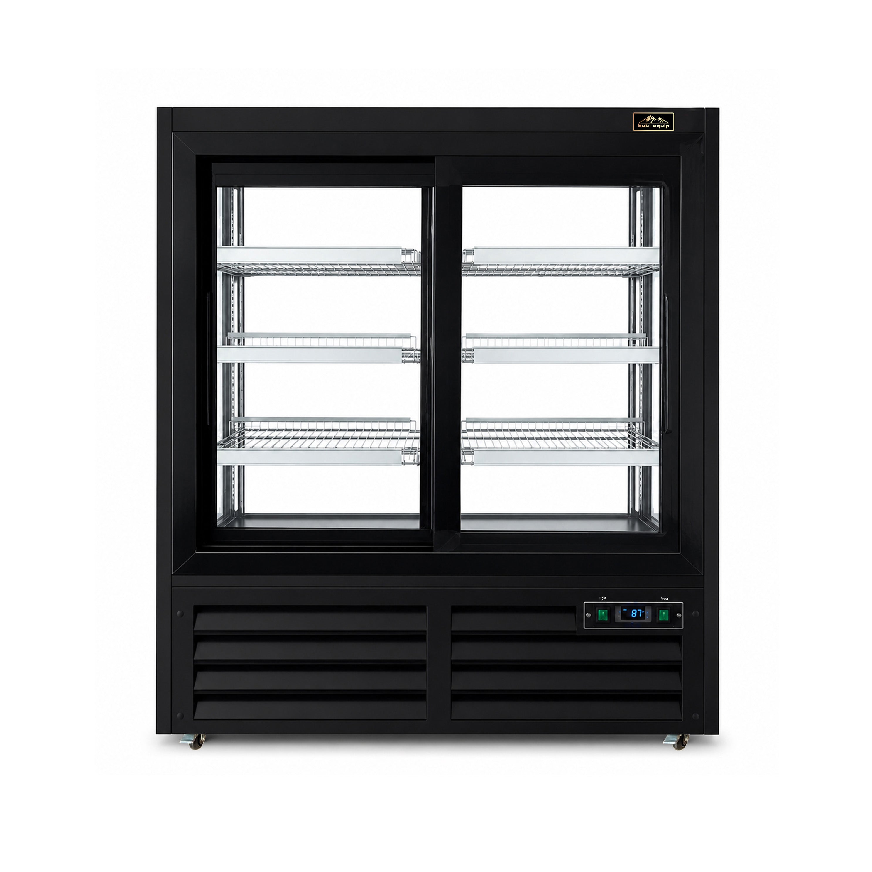 Sub-equip, CDM-48PT-3055B, 48" Glass Door Refrigerated Merchandiser Pass-Through