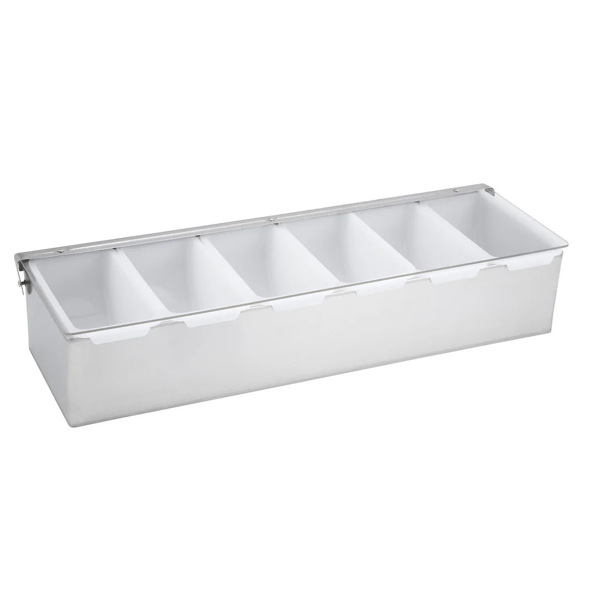 Condiment Holder, 6 Compartment, S/S Base