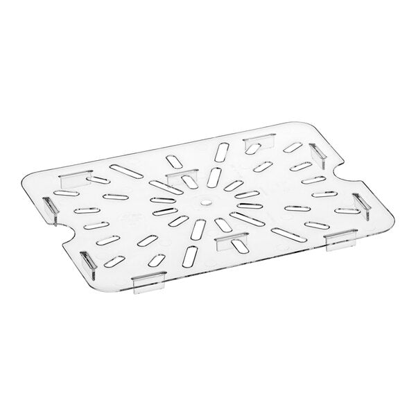 Sous-équipement, étagère de drainage en polycarbonate, pleine grandeur, transparente
