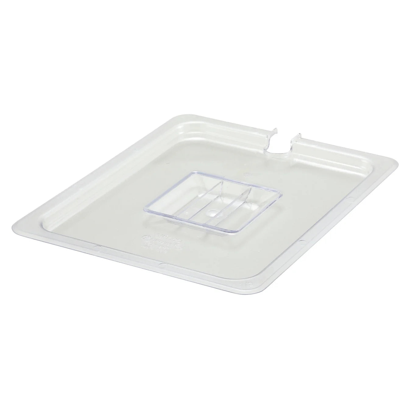 Sub-equip, Polycarbonate Food Pan Cover, Slotted, Clear - Half size