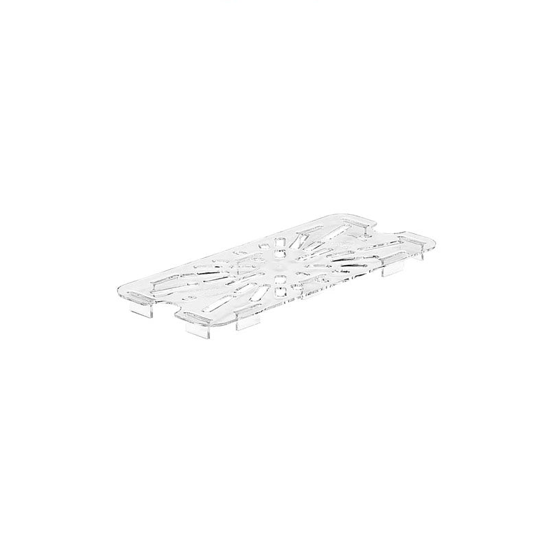 Sub-equip, Polycarbonate Drain Shelf, 1/3-Size, PC, Clear