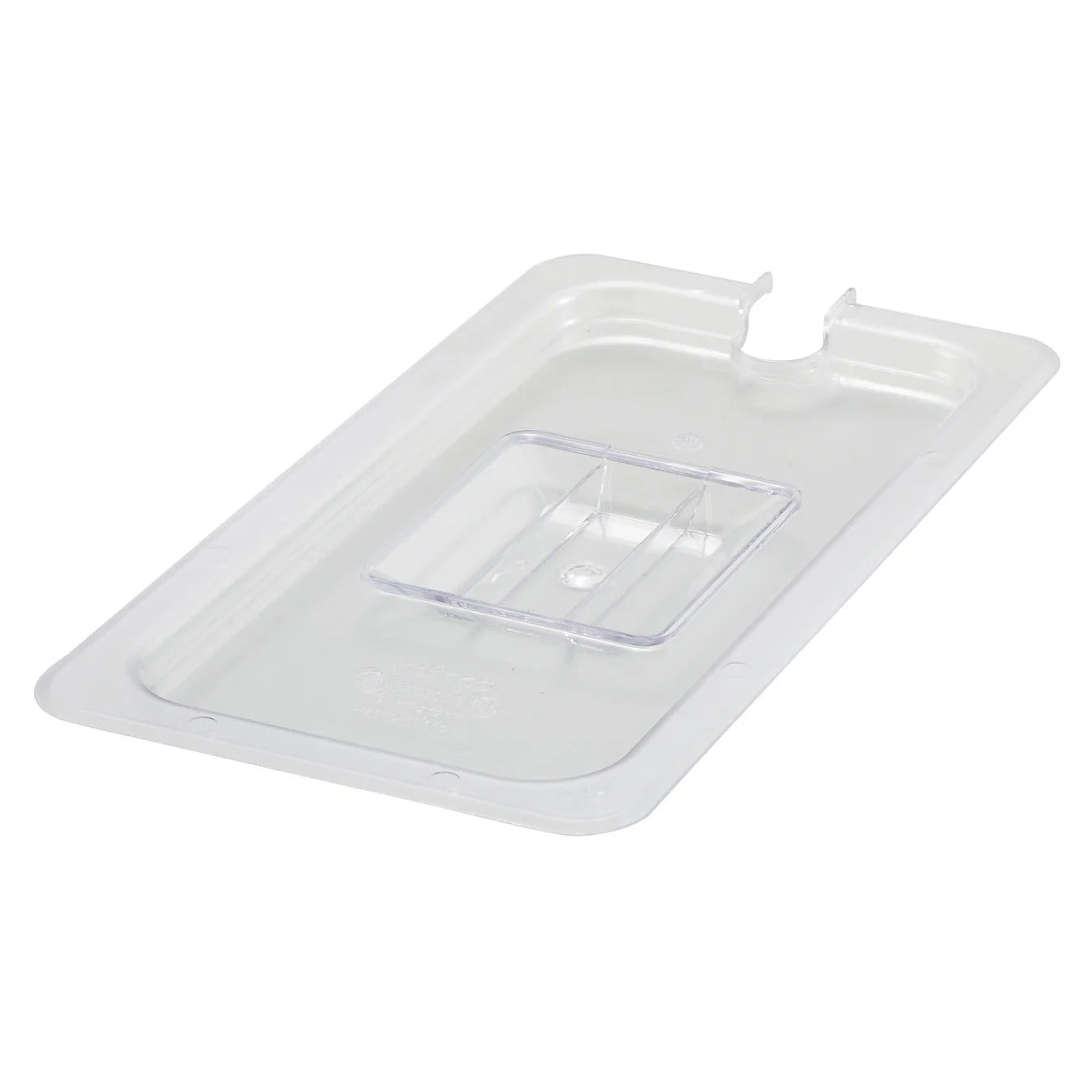 Sub-equip, Polycarbonate Food Pan Cover, Slotted, Clear - 1/3 size