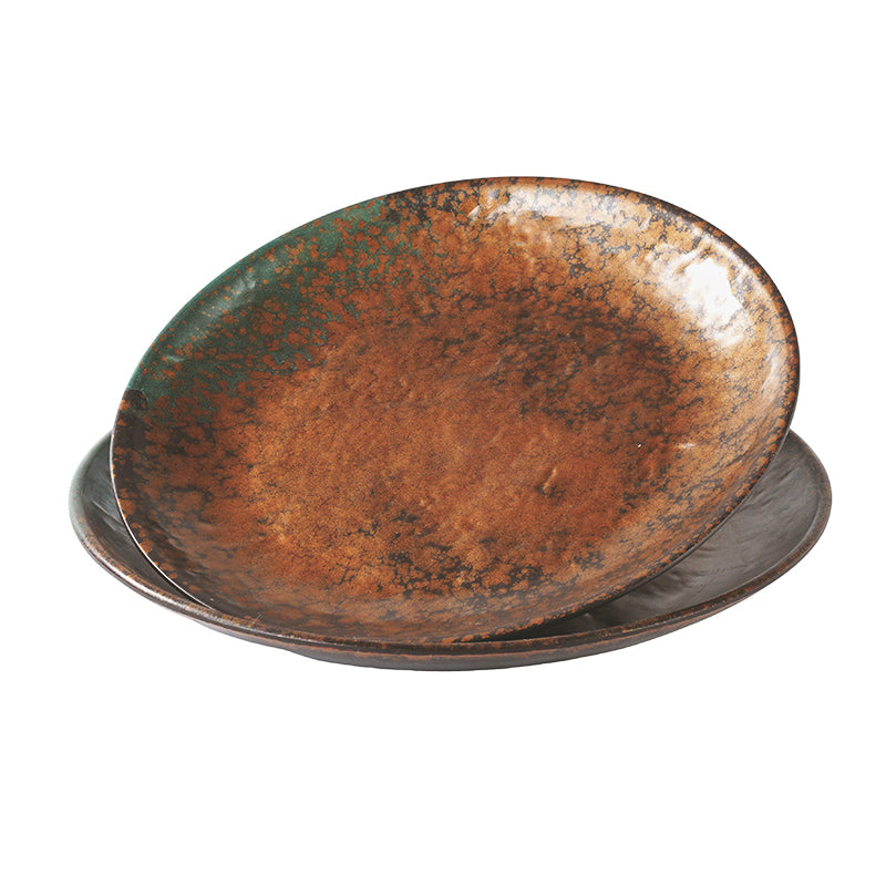 CHEFCO, CHEF-001TC, 10" Dia x1.1"H,Round Melamine Platter – Copper Finish