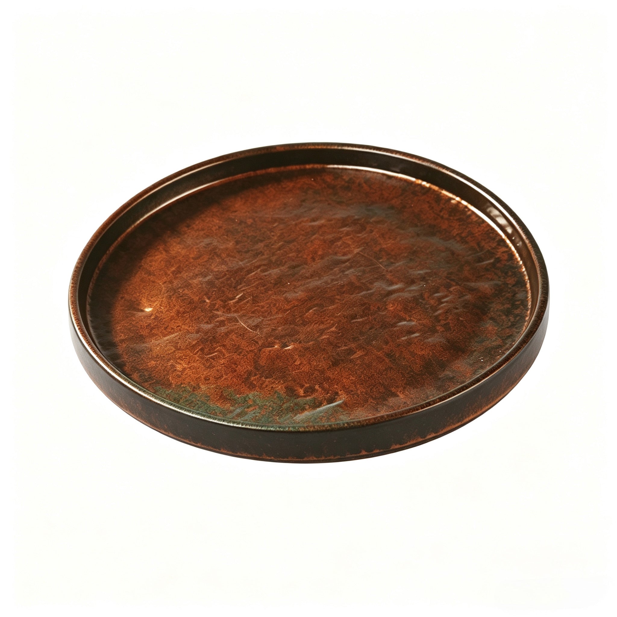 CHEFCO, CHEF-003TC, 10" Dia x 0.8"H, Round Melamine Plate – Copper Finish