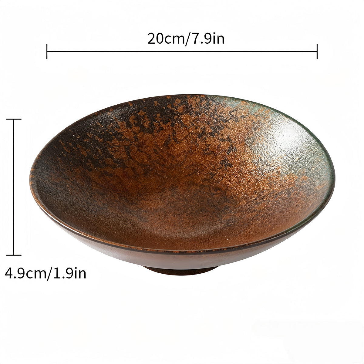 CHEF-004TC, 7.9" Dia x 1.9"H, Melamine Plate– Copper Finish