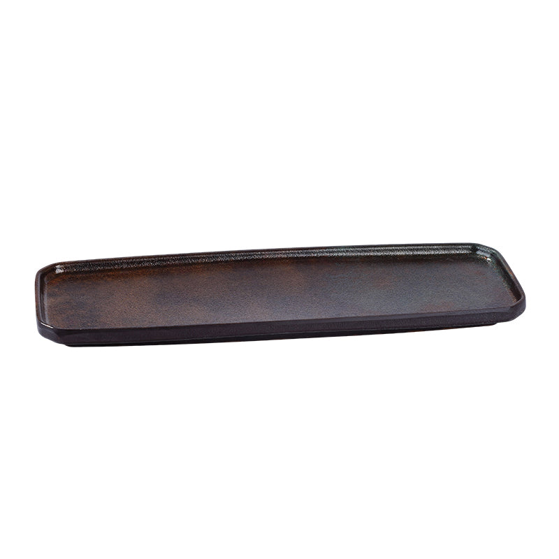 CHEFCO, CHEF-006TC, 11.5" x 4" x 0.8" H, Rectangular Melamine Platter – Copper Finish