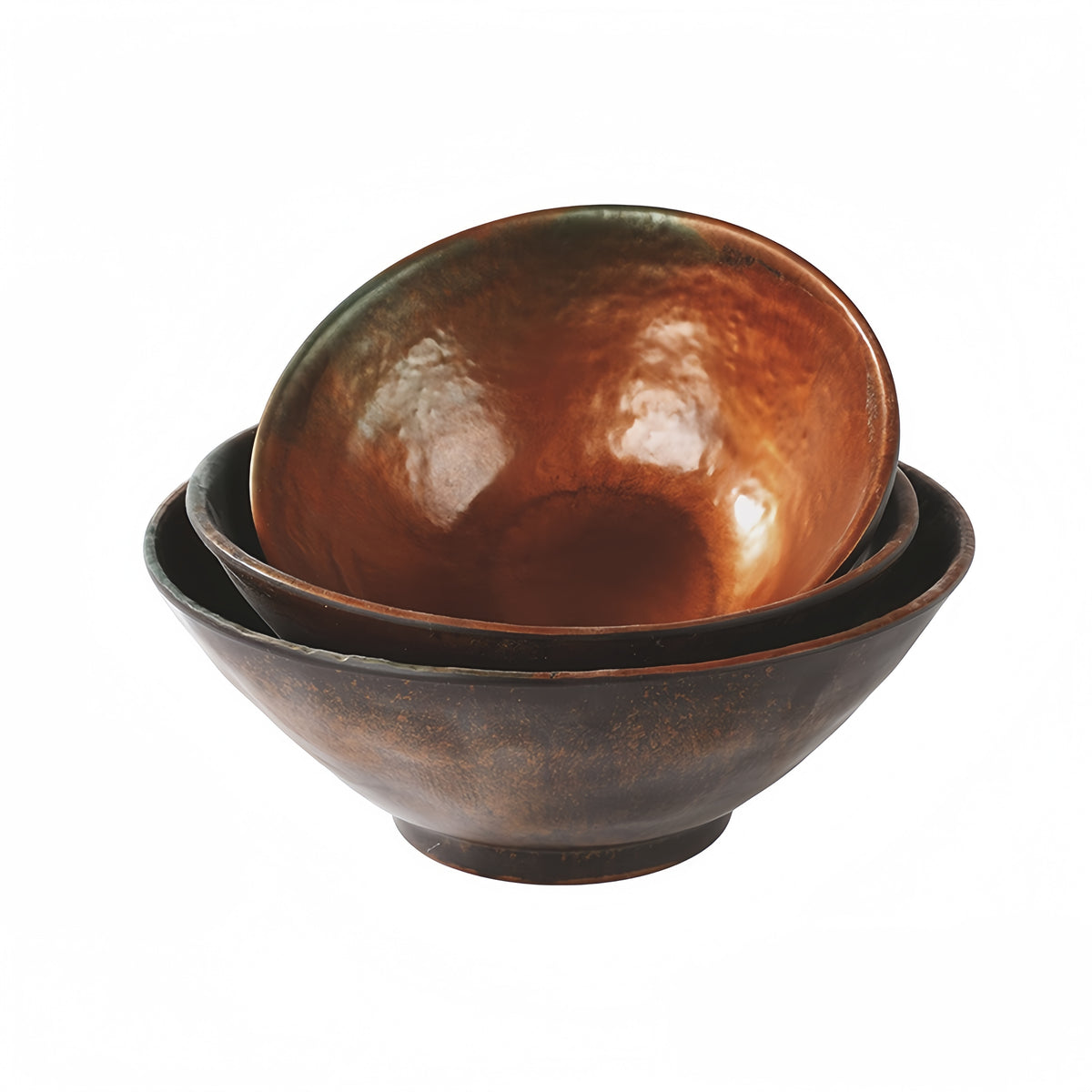 CHEFCO, CHEF-007TC, 7.6" Dia x 3.1"H, Melamine Bowl – Copper Finish