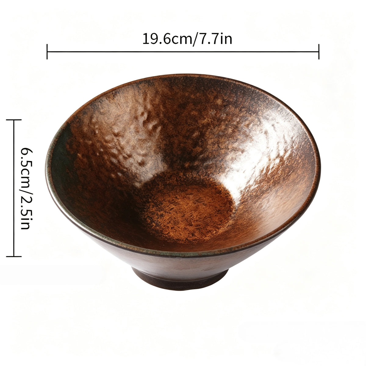CHEFCO, CHEF-008TC, 7.7" Dia x 2.5"H, Melamine Bowl – Copper Finish
