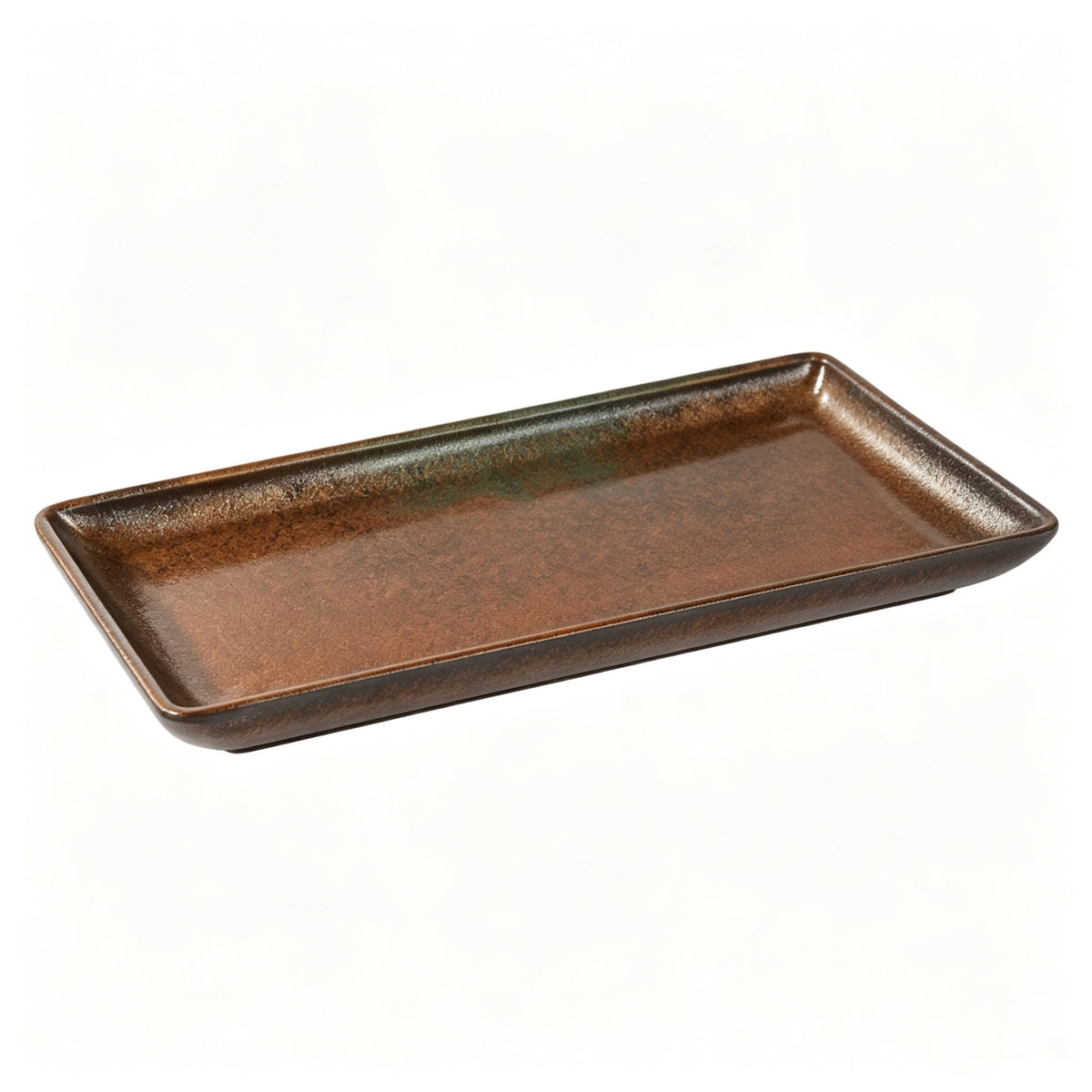 CHEFCO, CHEF-009TC, 10.9" x 4.9" x 0.8"H,  Round Melamine Plate – Copper Finish