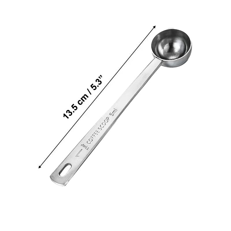 Chefco, SMS-5, 5 ML Coffee Scoop,Stainless Steel Coffee Measuring Scoop,Metal Coffee Scoop Premium Long Handle Measure Spoon for Coffee Powder and Coffee Making,Durable Serving Utensil