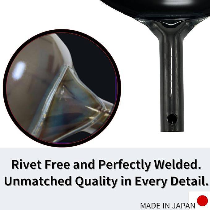 CHEFCO,001222, Wok asiatique léger et durable, fabriqué au Japon (14,2"/36 cm)